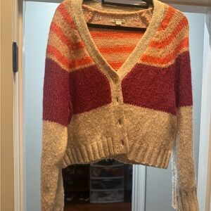 American Eagle Outfitters Multicolor Striped Cardigan